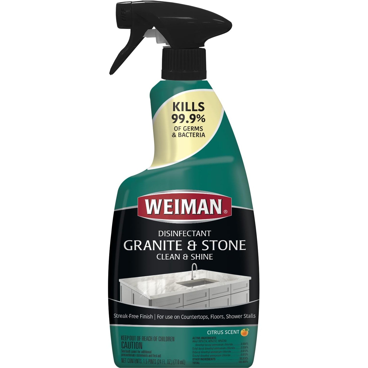 Buy now Weiman Disinfectant Granite Daily Clean & Shine, 24 Fl Oz (Pack of 1) at indiglob india