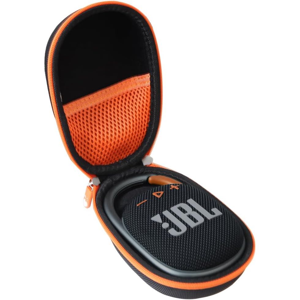 Buy now Hermitshell Hard Travel Case for JBL Clip 4 / JBL Clip 5 Portable Mini Bluetooth Speaker (Blue) JBL Clip 4 Case Black+Orange at indiglob india