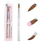 Beetles Gel Polish Nail Art Liner Brushes 5Pcs Painting Art Design Pen Set | Diamond Application Rhinestone Handle Dotting Drawing Sizes 5 7 9 11 20mm Nail Design Gift for Women