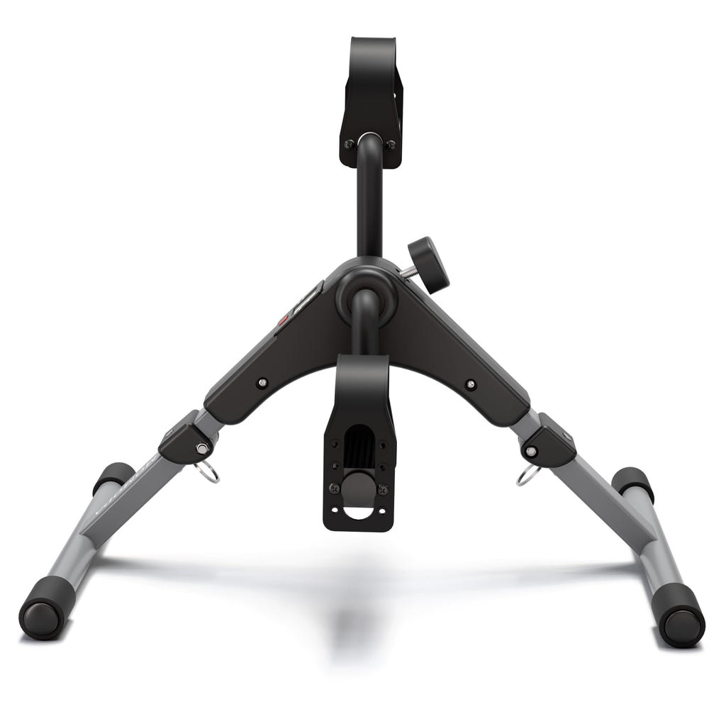 Pedal Exerciser Desk Exercise Bike Leg and Arm Exercise Bike with LCD Monitor Foldable and Portable(Black/Grey)