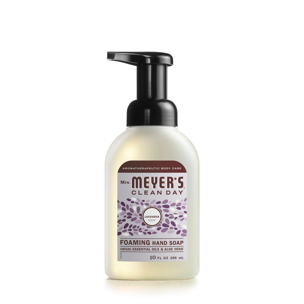MRS. MEYER'S CLEAN DAY Foaming Hand Soap, Lavender Scent, 10 Ounce Bottle