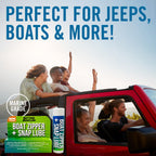 Zipper Wax Zip Lube, Marine Grade Zipper Lubricant Stick and Tool for Boat