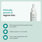 hers Hair Regrowth Treatment, Minoxidil 2% for Women, Unscented, 2 Pack | 2% Topical Minoxidil Solution, Hair Regrowth Treatment for Women, Non-Greasy and Unscented