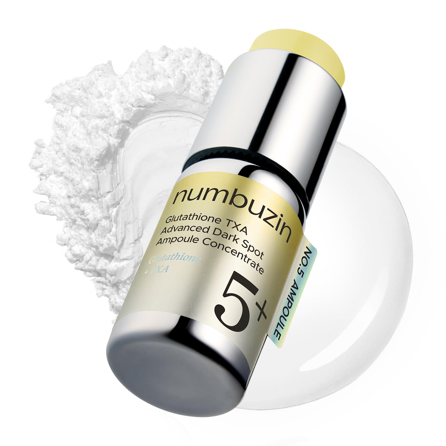 numbuzin No.5 Vitamin Concentrated Serum, Dark Spot Care, Glutathione & Vitamin Serum, Korean Skincare, Tranexamic Acid 4%, Niacinamide 5%, for a Radiant-Looking Glow 1.01 fl oz