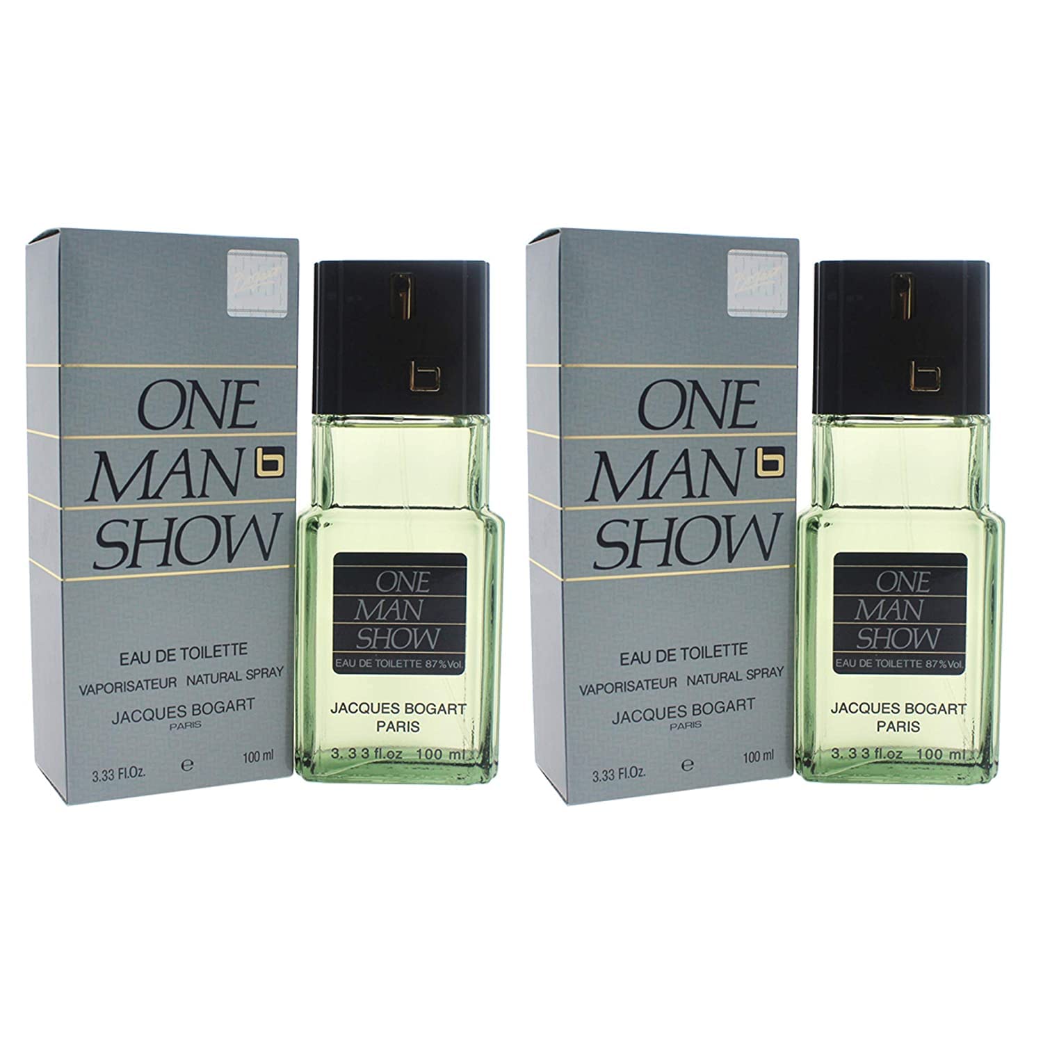 Buy now Jacques Bogart One Man Show For Men. Eau De Toilette Spray 3.3 Ounces 3.33 Fl Oz (Pack of 2) Modern at indiglob india