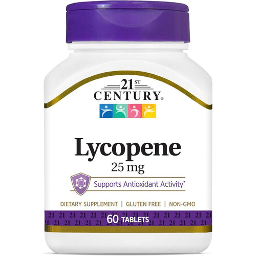 Buy now 21st Century Lycopene 25 mg Tablets, 60 Count (22400) at indiglob india