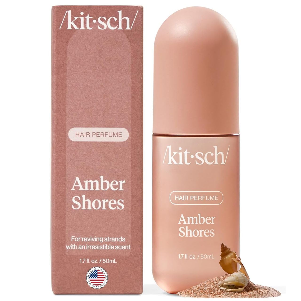Buy now Kitsch Hair Perfume for Women - Pistachio Latte | Clean, Deodorizing & Patented Odor-Eliminating Technology Hair Spray & Body Mist - Freshen Hair, Body & Pillows - Coconut & Warm Coffee Scent - 50mL Amber Shores at indiglob india