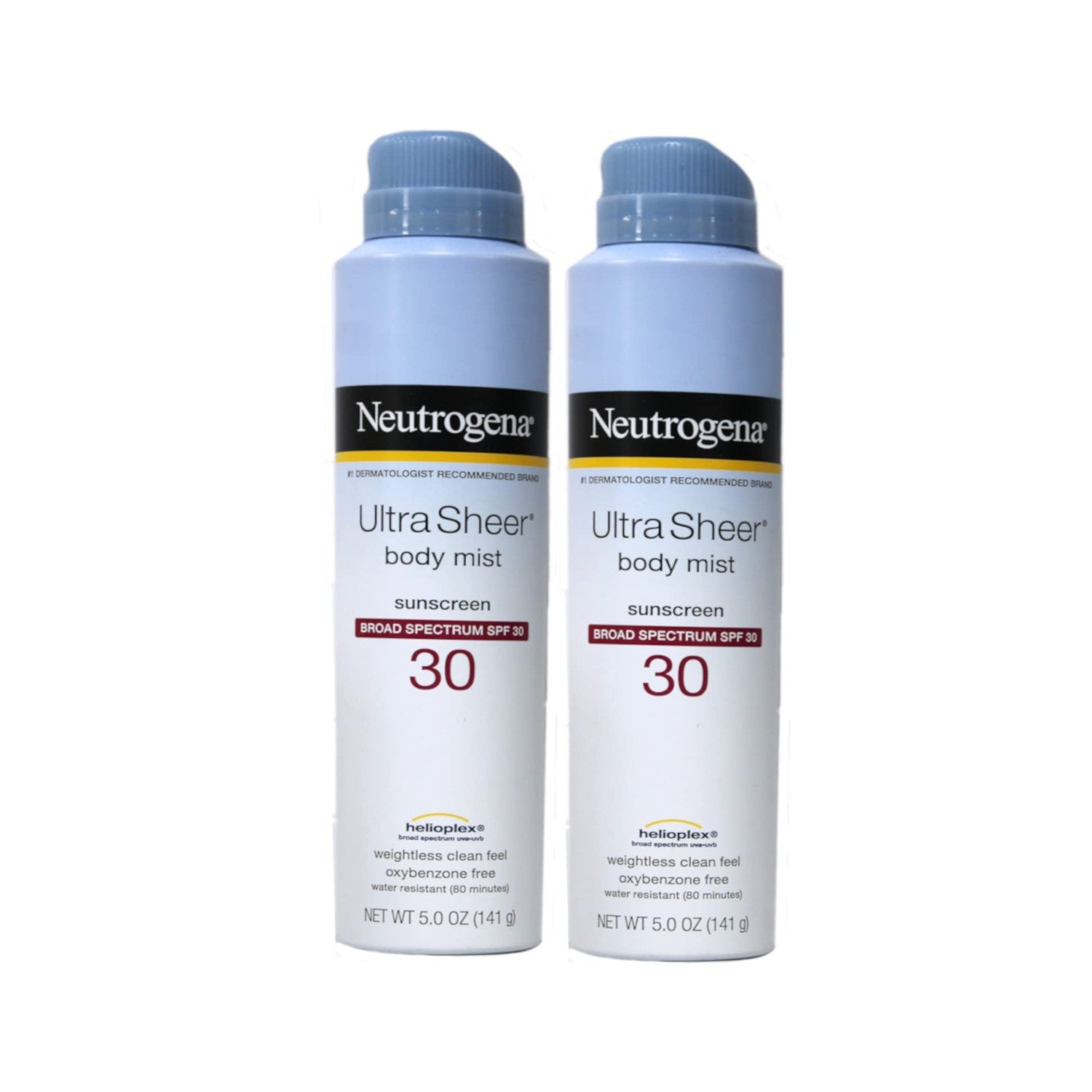 Neutrogena Ultra Sheer Dry Touch Sunscreen Spray, SPF 70, 3 x 5 oz | Broad Spectrum UVA/UVB Protection, Lightweight Spray, Water-Resistant up to 80 Minutes, PABA-, & Oxybenzone-Free
