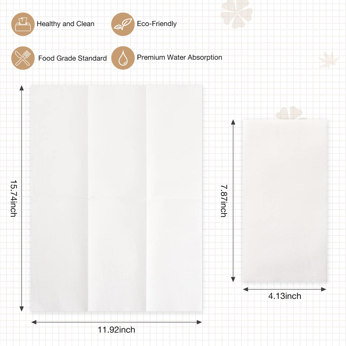 200 Linen-Feel Guest Towels Cloth-Like Hand Towels Disposable Bathroom Napkins Thicken Guest Towel Soft, Absorbent 12" x 17" for Bathroom, Kitchen, Wedding Reception or Dinner Party