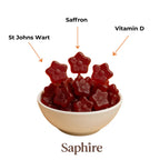Saffron Gummies for Kids, Sugar-Free, 60 Gummies | Supports Mood, Calm & Focus, Saffron Extract, Passionflower, St. John's Wort & GABA, Sugar-Free, Gluten-Free, Vegan, Non-GMO