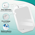 Transparent Film Dressing 6'' x 8'' Box of 12, Waterproof Bandages