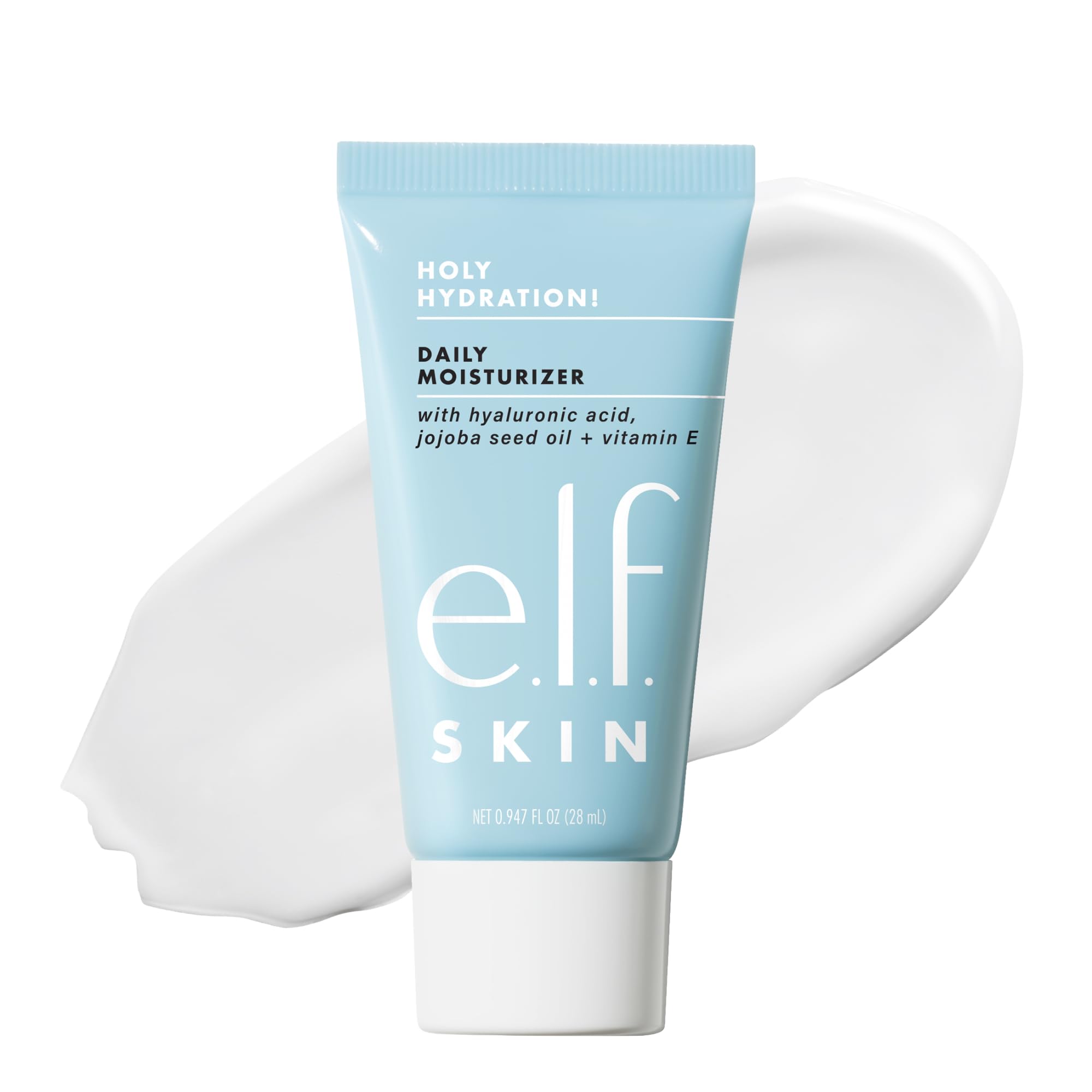 e.l.f. SKIN Holy Hydration! Daily Hydration Moisturizer, Lightweight Face Cream, Hydrating with Aloe & Jojoba, Smooths & Softens Skin, All Skin Types