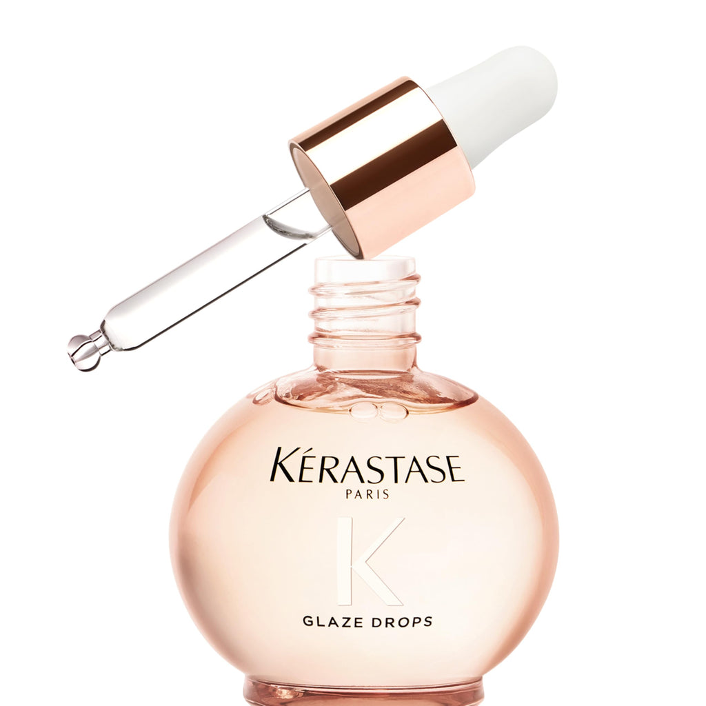 Kerastase Gloss Absolu Glaze Drops Anti-Frizz Hair Oil - Adds gloss and shine, nourishes and hydrates hair, with Hyaluronic Acid and Glycolic Acid, For All Hair Types