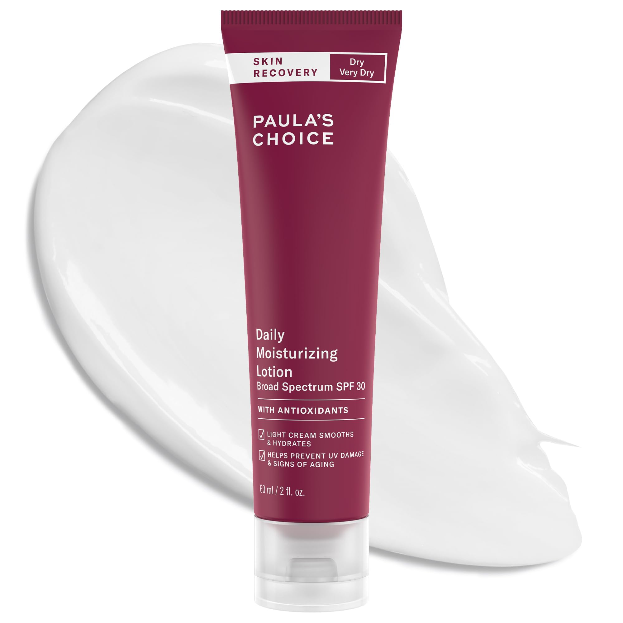 Buy now Paula's Choice SKIN RECOVERY Daily Moisturizing Lotion, Mineral Sunscreen for Face, SPF 30 Face Sunscreen with Oat & Cucumber, Dry and Sensitive Skin, UVA/UVB Protection, Fragrance-Free, 2oz at indiglob india