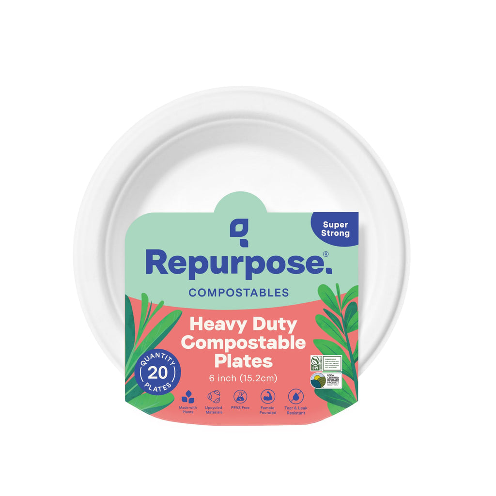 Repurpose, 6" Eco-Dessert Plates, 20 Count