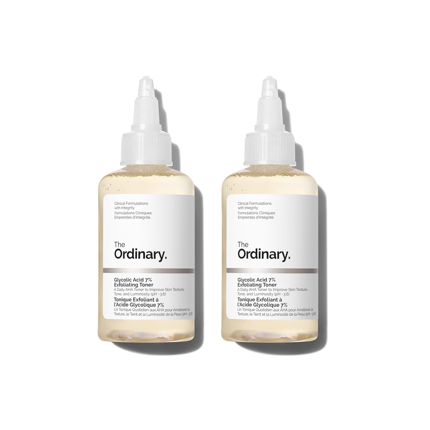 Buy now The Ordinary Glycolic Acid 7% Exfoliating Toner, Brightening and Smoothing Daily Toner for More Even-Looking Skin Tone 3.4 Fl Oz (Pack of 2) at indiglob india