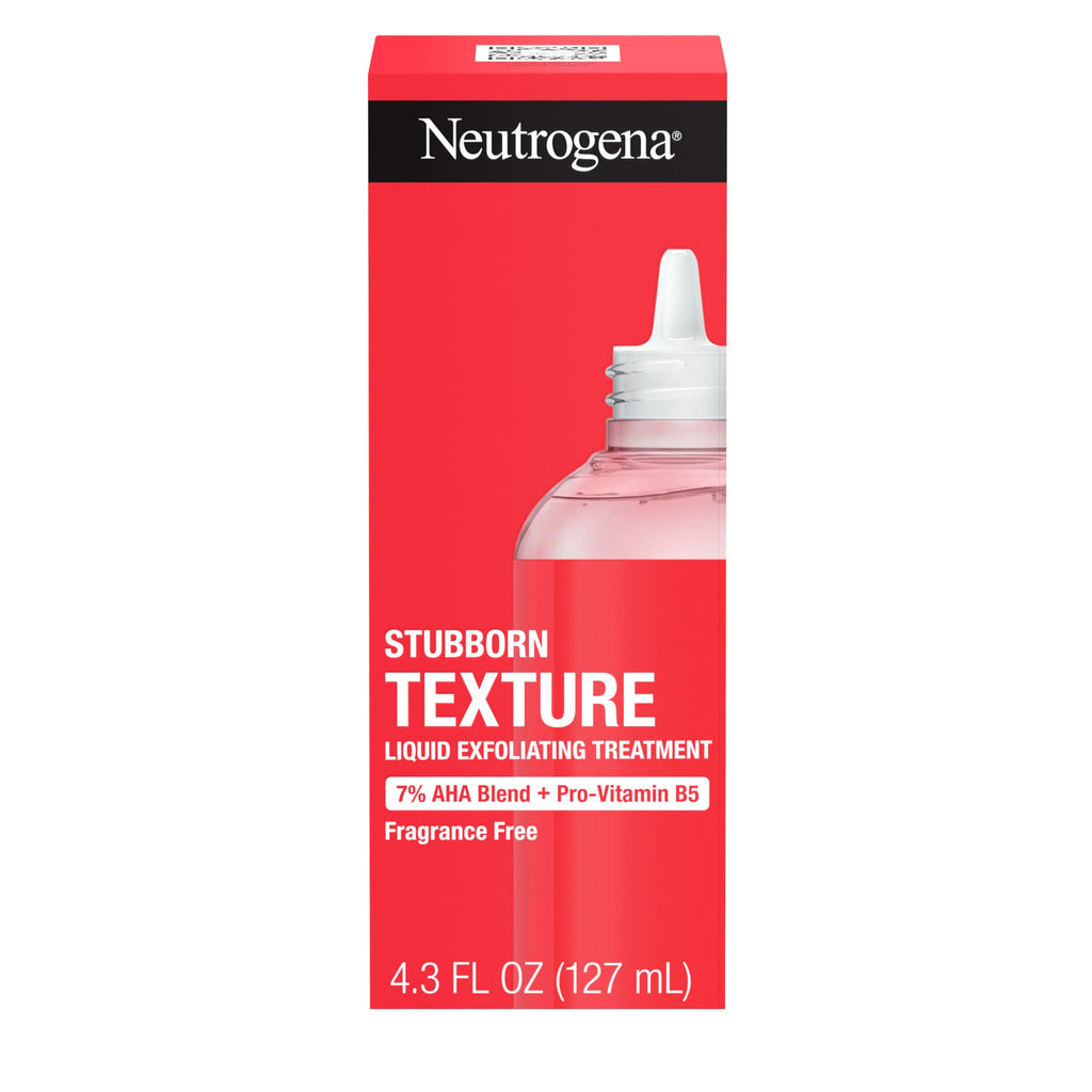 Buy now Neutrogena Stubborn Texture Liquid Exfoliant with 7% AHA Blend & Pro-Vitamin B5 designed for Acne-Prone & Oily Skin, Liquid Face Exfoliator, Oil- & Fragrance-Free, 4.3 fl. oz at indiglob india