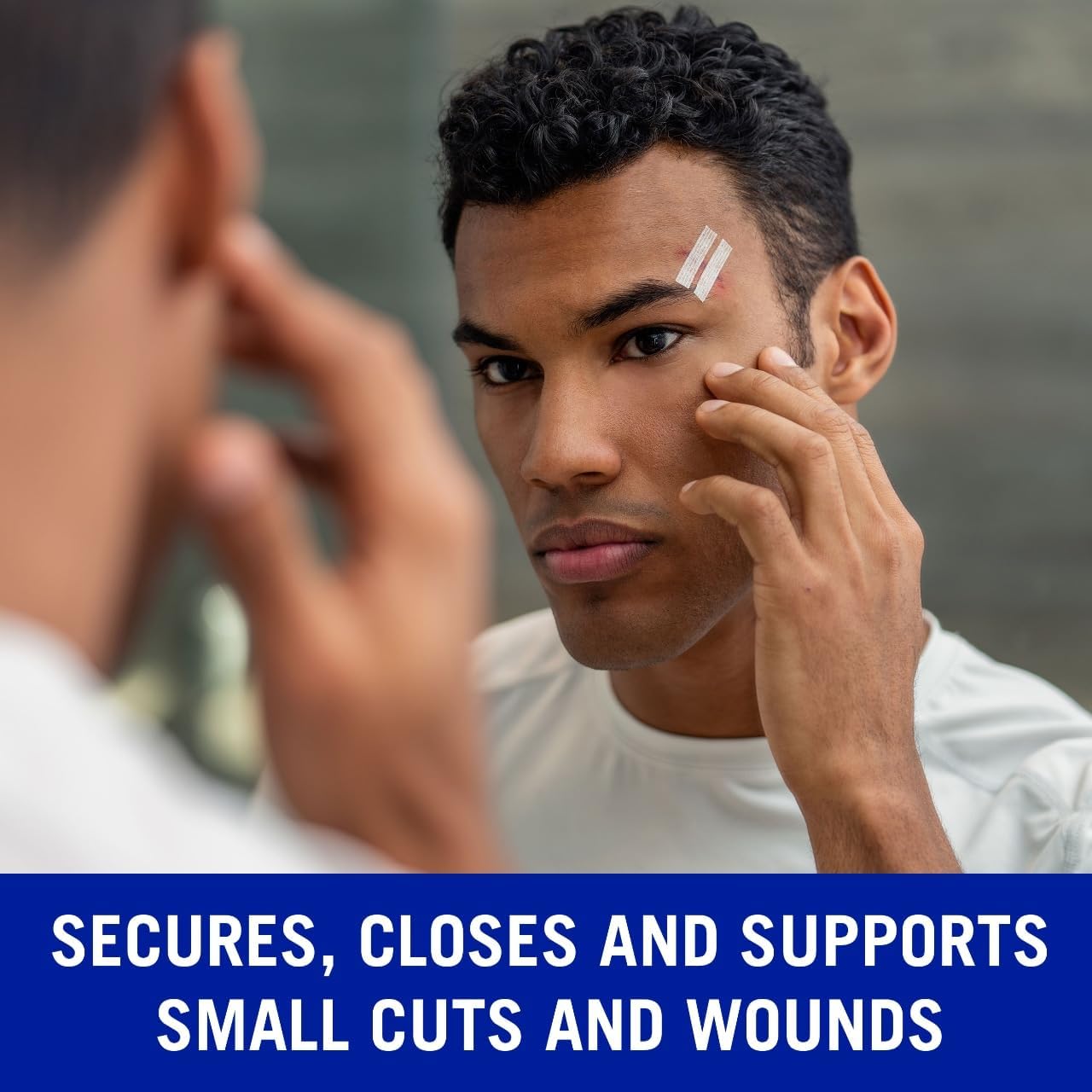 Buy now Nexcare Steri-Strip Wound Closure, Breathable Strips Hold Small Wounds Firmly Closed, Great After Sutures or Staples - 30 Wound Closures at indiglob india