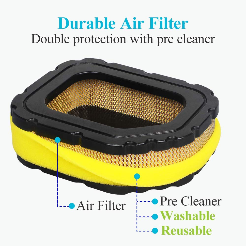 HOODELL 32 083 03-S Air Filter for Kohler Courage Engine SV710 SV715 SV720 SV730 SV735 SV740 Cub Cadet Lawn Mower, Replace 32 083 03 KH-32-883-03-S1 Air Filter