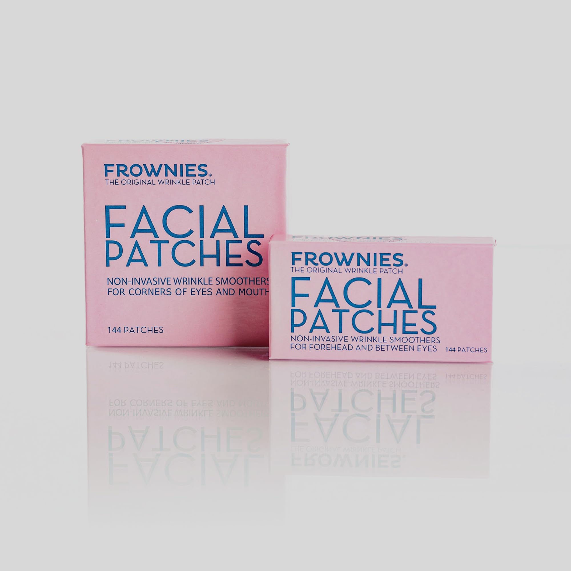 Frownies Forehead & Between the Eyes Wrinkle Patches, 144 Count | Overnight Patches for Forehead & 11 Lines