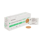 McKesson Adhesive Bandages, Sterile, Fabric, Tan, 1 in, 100 ct