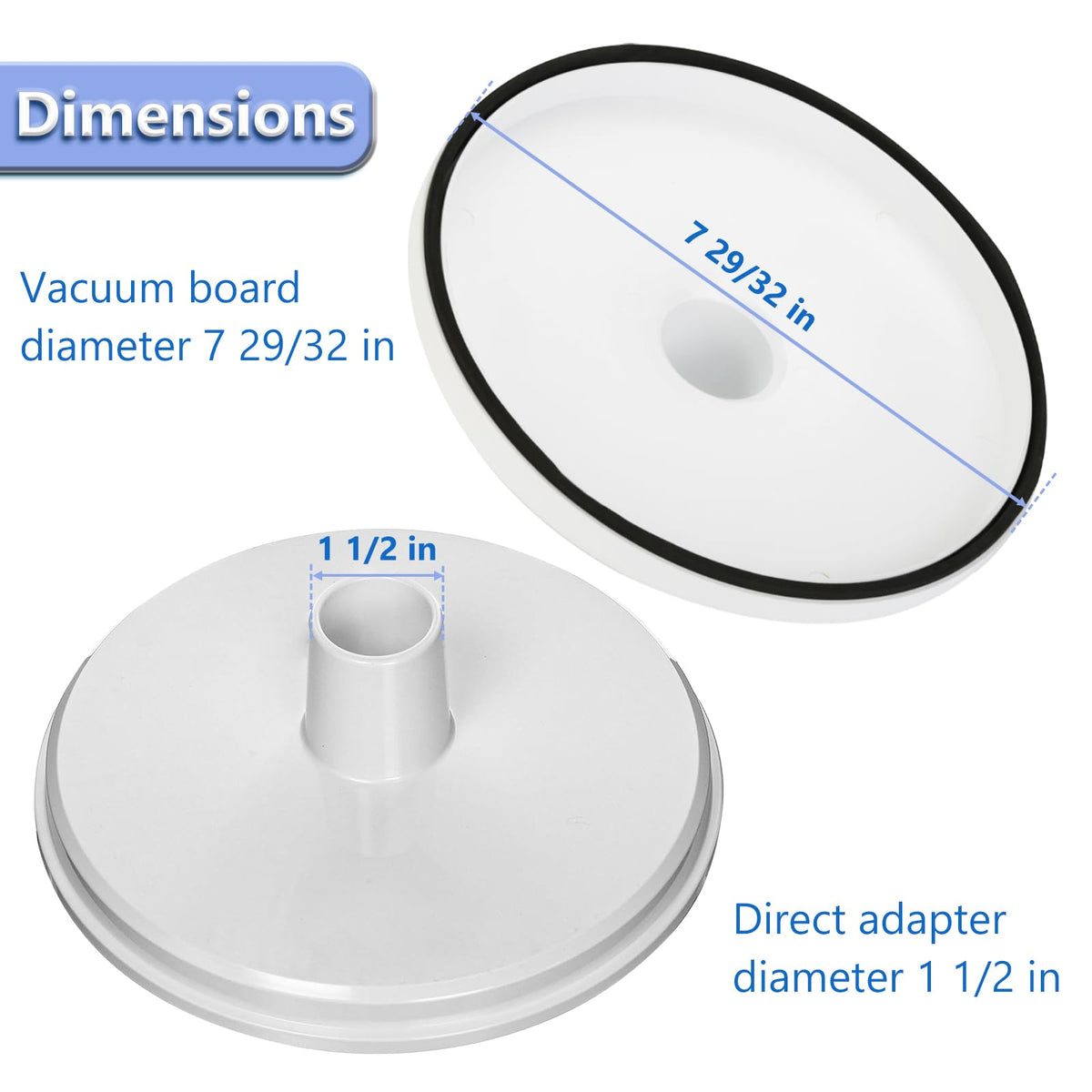 SP1106 Pool Skimmer Vacuum Plate for Hayward Swimming Pool Skimmer Adapter