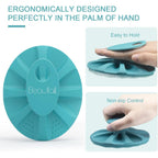 Buy now Silicone Body Scrubber Shower Bath Wash Brush Gentle Exfoliating Scrub Cleansing Loofah for Women Men Baby Sensitive Skin, Easy to Clean, Lather Nicely, More Hygienic, 1 Pack, Cyan at indiglob india