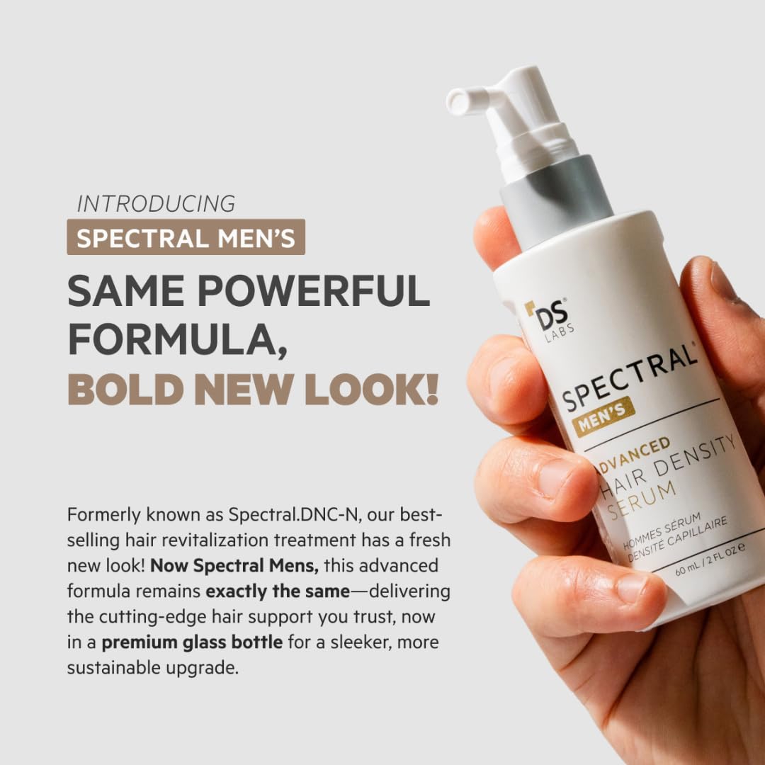 DS Labs Spectral Men's Hair Density Serum for Thinning Hair, Non-Greasy, 60 mL