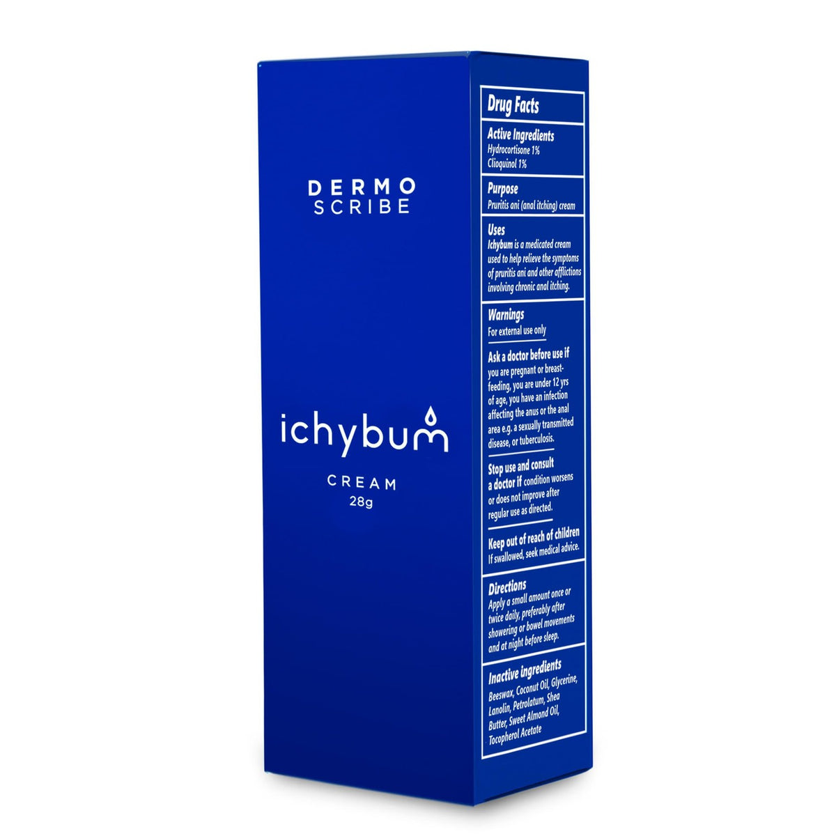 Dermoscribe Ichybum Hemorrhoid & Rectal Itch Relief Cream, 28g
