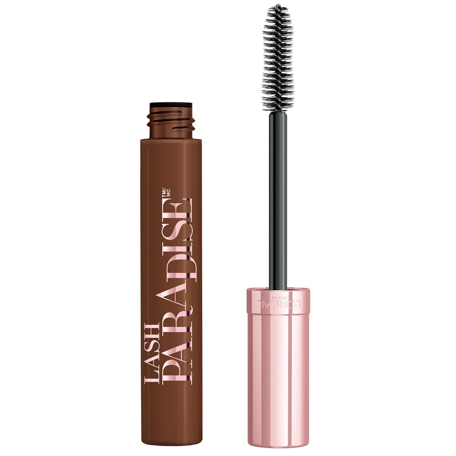 Buy now Lâ€™OrÃ©al Paris Makeup Voluminous Lash Paradise Mascara, Voluptuous Volume, Intense Length, Feathery Soft Full Lashes, No Flaking, No Smudging, No Clumping, Mystic Black, 0.28 Fl Oz (Pack of 1) 0.28 Fl Oz (Pack of 1) Latte Brown Washable at indiglob india