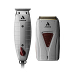 Andis 17270 T-Outliner Trimmer & Pro Foil Titanium Shaver Finishing Combo