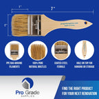 Pro Grade 2" Chip Brushes, Disposable Paint Brushes, for Paint, 36 Pack