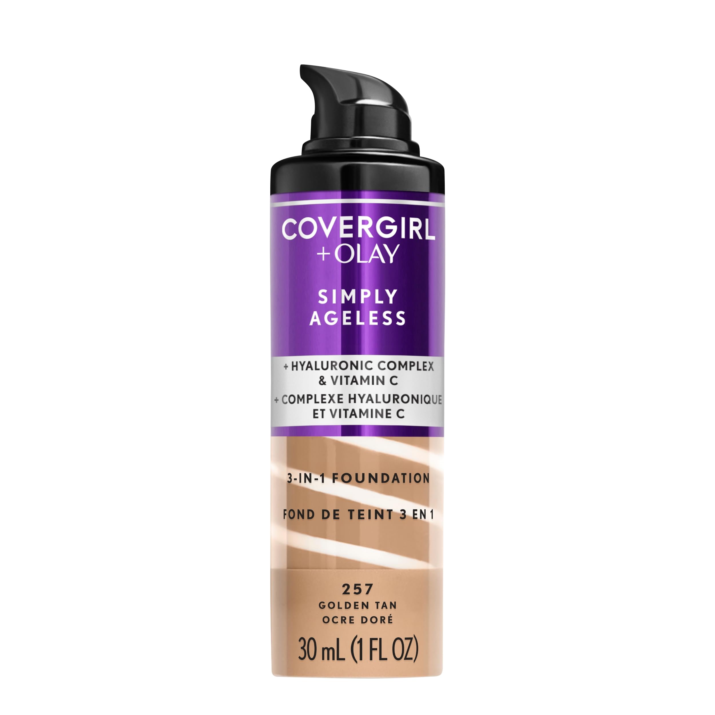 Buy now COVERGIRL & Olay Simply Ageless 3-in-1 Liquid Foundation, Matte Finish, Hyaluronic & Vitamin C Formula, 240 Natural Beige, 1 Count 257 Golden Tan (Pack of 1) 1 Fl Oz (Pack of 1) at indiglob india