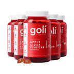 Goli Apple Cider Vinegar Gummies - Worlds First ACV Gummy with Vitamin B12, Beetroot & Pomegranate - Vegan, Non-GMO, Gluten-Free, 120 Count (2 Pack)