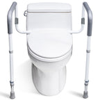 WeHwupe Toilet Safety Rail for Seniors, Height & Width Adjustable Handles