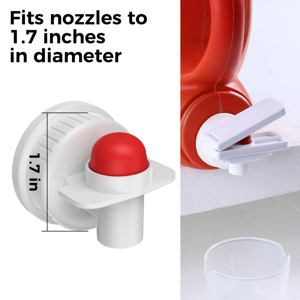 KMOUANTS [2 Pack] Laundry Detergent dispenser Nozzle Switch Holder, Upgraded Nozzles Switch Easily，detergent and softener accessories Fits Most Economic Sized Bottles、laundry room organization