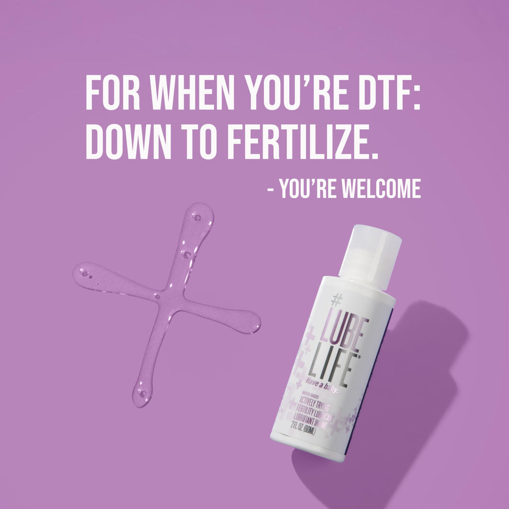 LUBELIFE Water Based Fertility Lube, Personal Lubricant, Vegan, 2 Fl Oz