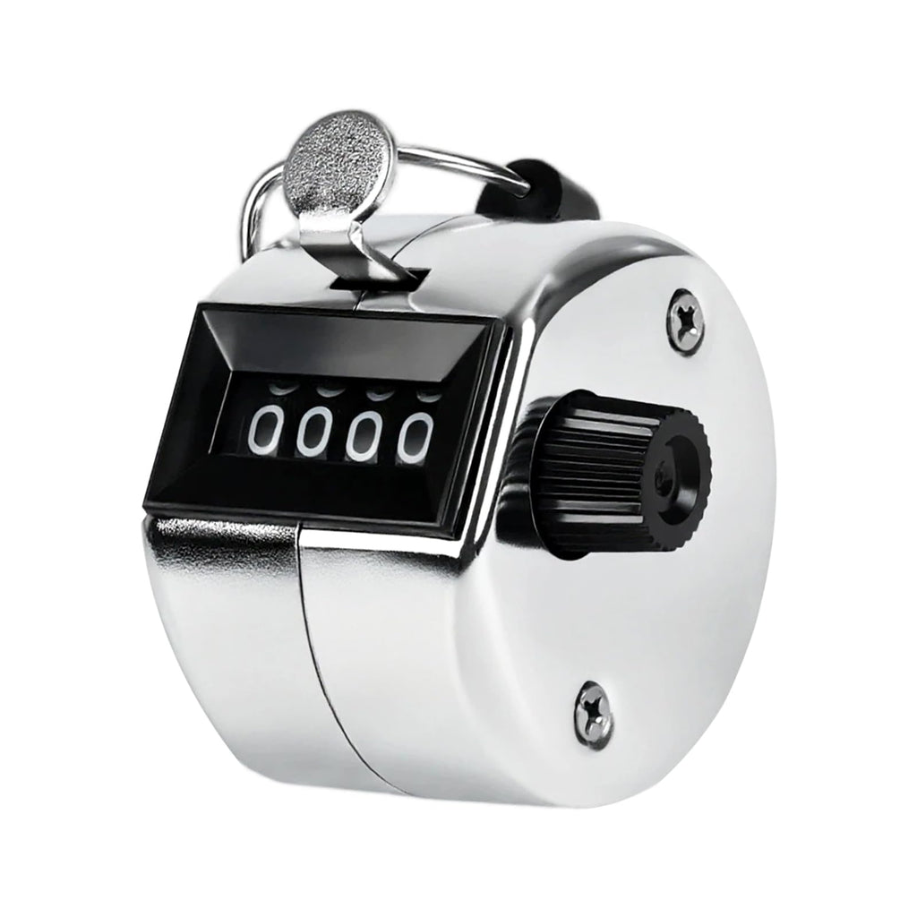 Metal Handheld Tally Counter, Clicker Counter with 4 Digit Display