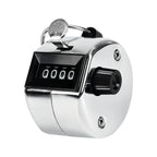 Metal Handheld Tally Counter, Clicker Counter with 4 Digit Display