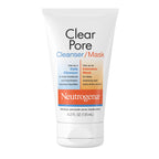 Buy now Neutrogena Clear Pore 2 in 1 Facial Cleanser/Face Mask with Kaolin & Bentonite Clay & 3.5% Benzoyl Peroxide Acne Treatment Medication, Daily Face Wash & Shine Control Clay Mask, 4.2 fl. oz, 3 Pack at indiglob india