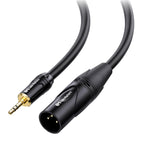 Buy now Cable Matters 3.5mm to XLR Cable - 6ft, Male to Male XLR to 1/8 Inch Cable, Compatible with iPod, MP3 Player, Laptop, Voice Recorder, and More, Black – Not for Microphone Use at indiglob india