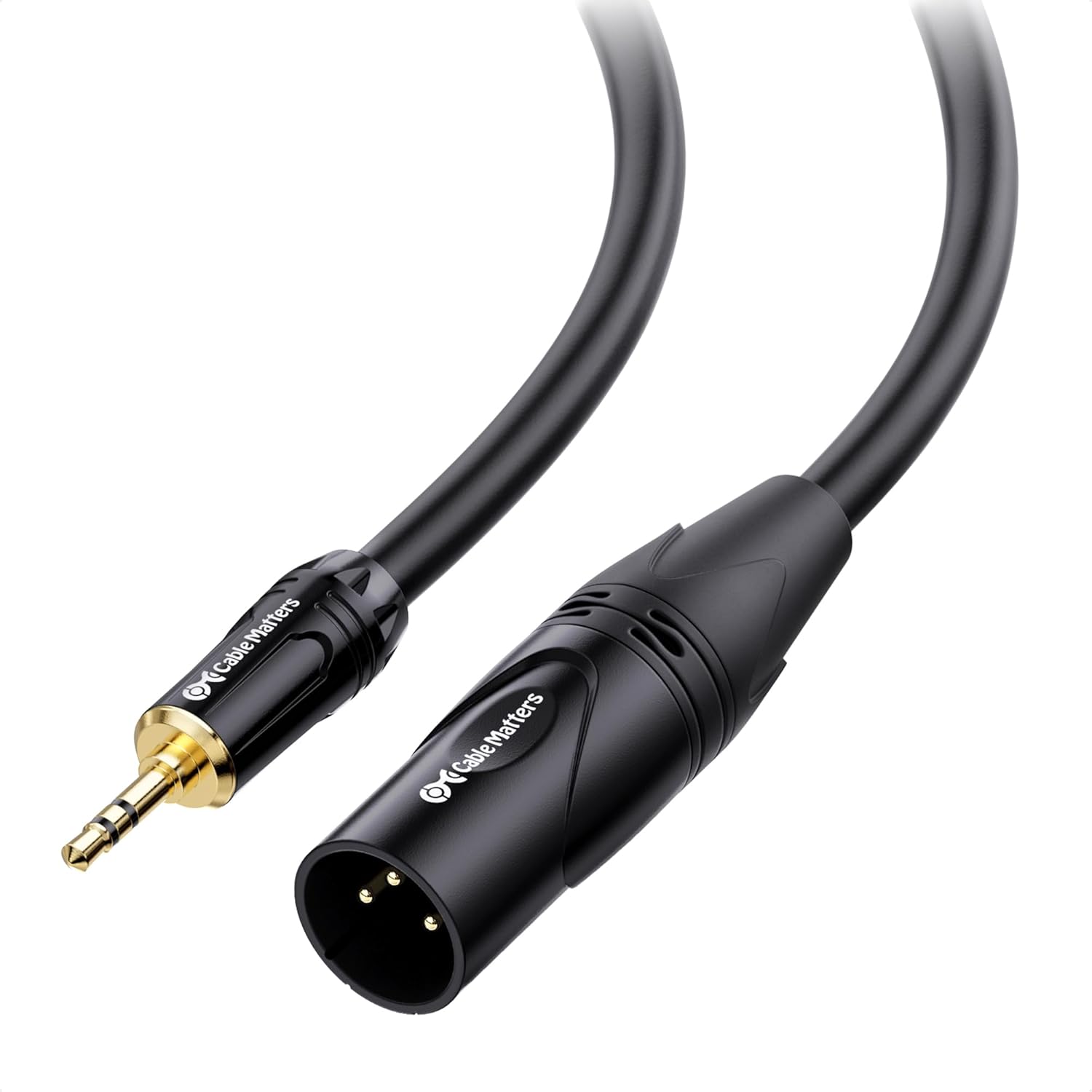 Buy now Cable Matters 3.5mm to XLR Cable - 6ft, Male to Male XLR to 1/8 Inch Cable, Compatible with iPod, MP3 Player, Laptop, Voice Recorder, and More, Black – Not for Microphone Use 15 Feet at indiglob india