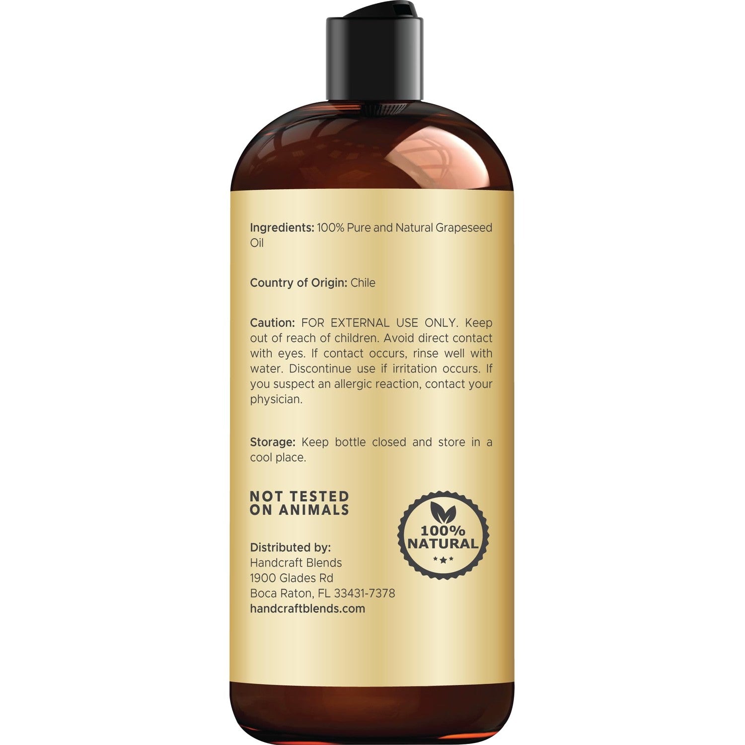 Buy now Handcraft Blends Grapeseed Oil | 100% Pure and Natural | Bath & Body Oil | Premium Grade Carrier Oil | Skin | Hair | Body | Massage | Cold-Pressed | Hexane-Free | 16 Fl Oz at indiglob india