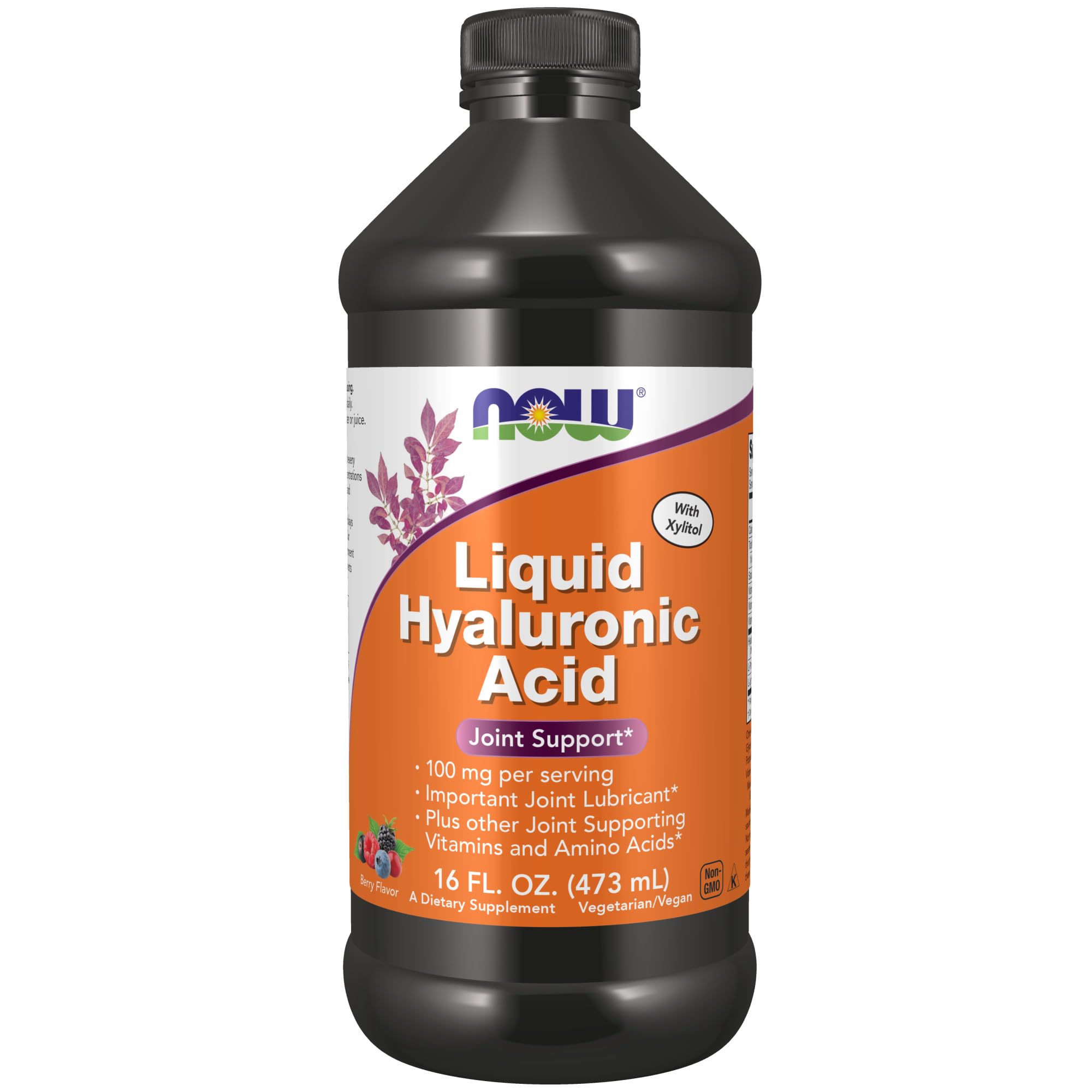 Buy now NOW Foods Supplements, Liquid Hyaluronic Acid, Delicious Berry Flavor, 100 mg Per Serving, 16-Ounce at indiglob india