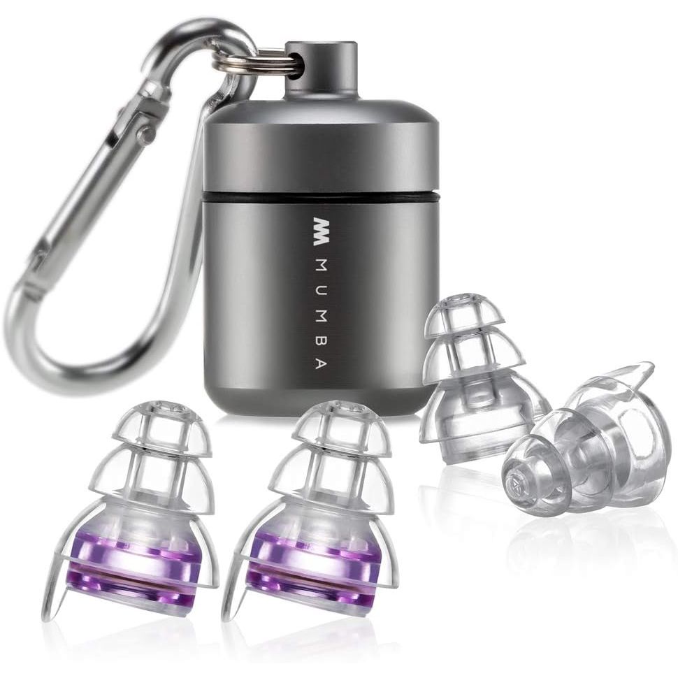 Buy now High Fidelity Concert Earplugs, Reusable Musicians Ear Plugs, 24dB Advanced Filter Technology Ear Protection Purple at indiglob india