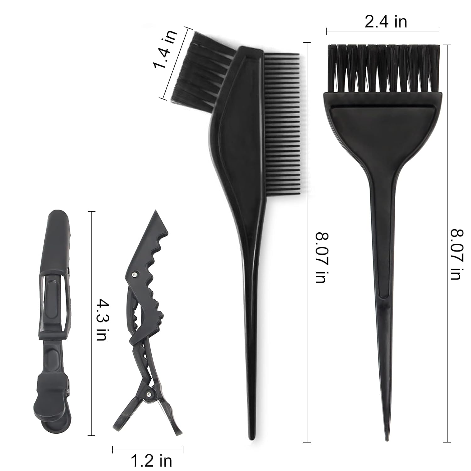 Buy now Yexixsr 5Pcs Professional Salon Hair Coloring Dyeing Kit, Hair Bleach Dit Hair Coloring Products with Hair Dye Brush, Hair Color Bowl, Hair Clips at indiglob india