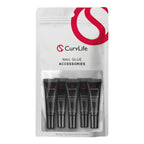 CurvLife Semi Solid Nail Glue, 10g*2pcs Strong Nail Glue for Press Ons | No UV Lamp Needed, Air-Dry Nail Glue Gel Has Gap-Filling Texture for Nail Tips and Press on Nails, Long-Lasting Hold