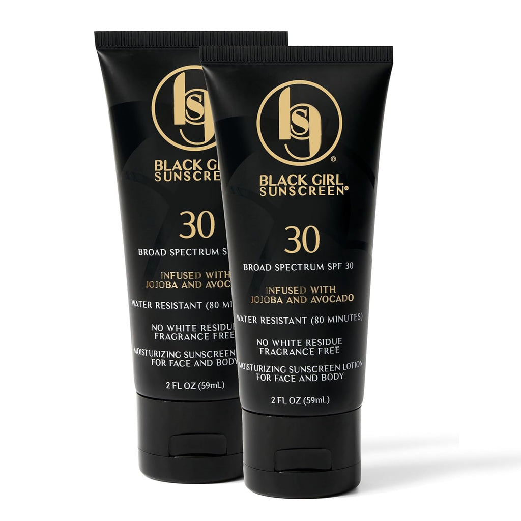 Black Girl Sunscreen SPF 30 Sun Lotion, Face & Body, Travel Size - 2 Fl Oz