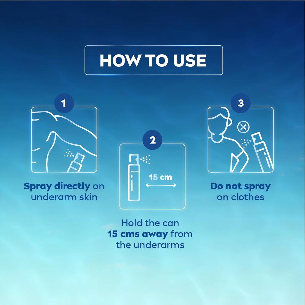 NIVEA MEN Fresh Ocean Deodorant Spray with Ocean Extracts, Long-Lasting Aqua Scent, Odor Protection & Skin Care, 150ml Body Spray for Men, Fresh Citrus, Lavender & Amber Fragrance, Pack of 3