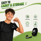 MENOLY 3 Packs Kids Youth Mouth Guard with Strap for Football - Mouth Guard Football Age 6-10 with Cases for Boxing, Lacrosse, Hockey, Basketball, MMA, Wrestling and Other Contact Sports Age 7-12